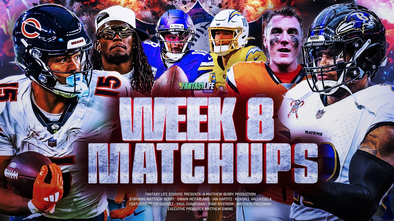 Breaking Down Every Week 8 Matchup for Fantasy Football