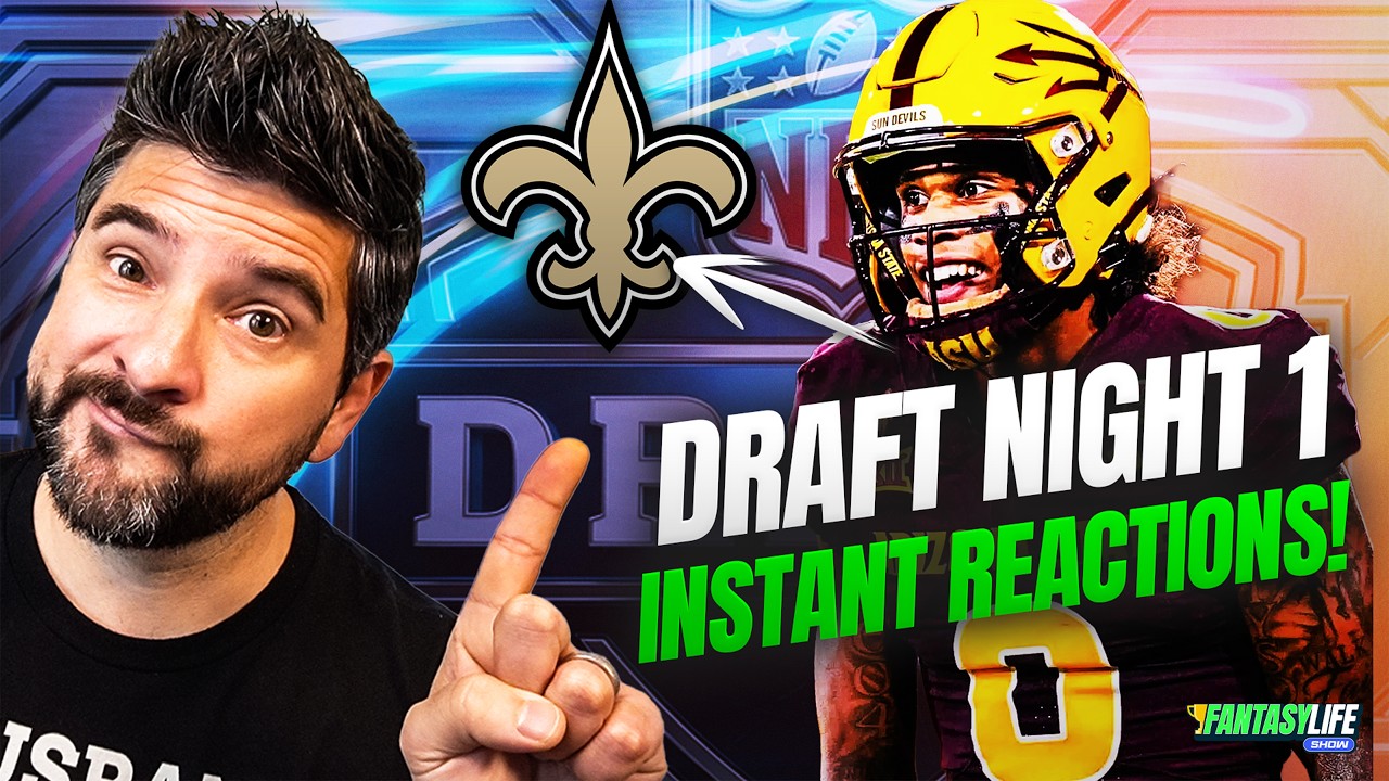 NFL Draft Night 1 INSTANT Fantasy Reactions (Every Round 1 Pick)