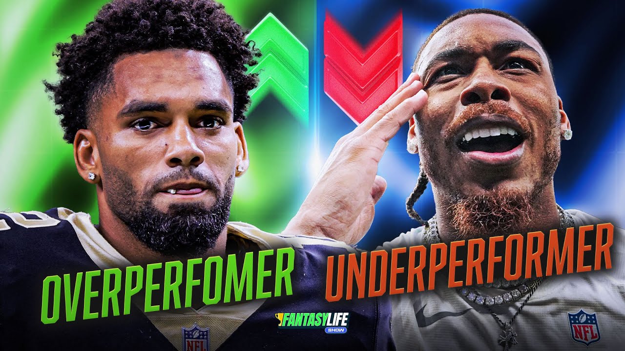 Fantasy Football's Biggest Over and Under-performers From 2025