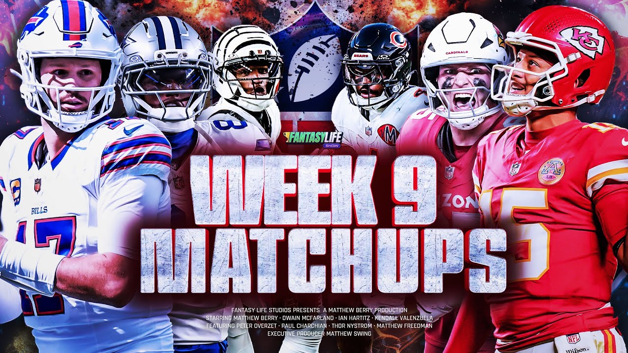 Breaking Down Every Week 9 Matchup for Fantasy Football