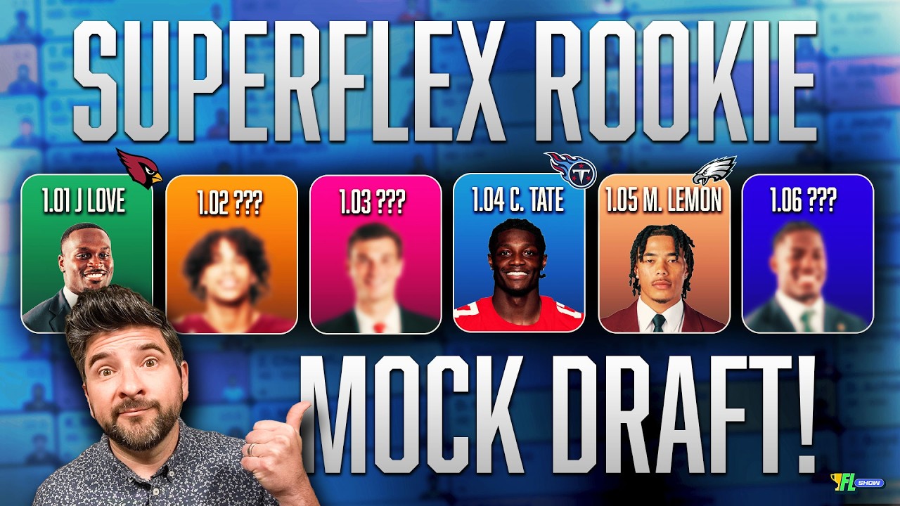 Dynasty Rookie Mock Draft! (3-Round Superflex Draft)