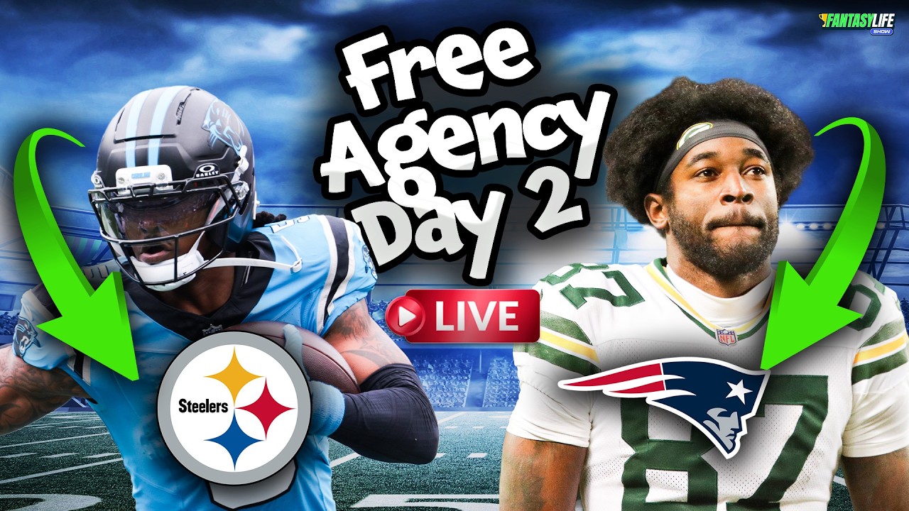 NFL Free Agency Day 2 LIVE! (Fantasy Football Winners & Losers)