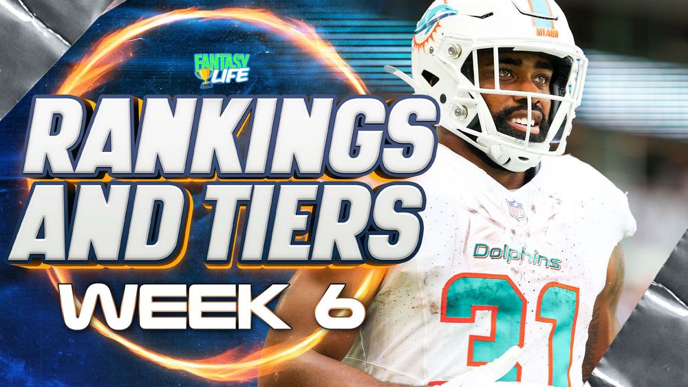 Week 6 Fantasy Football Rankings And Tiers. Raheem Mostert Is A Smash Play.
