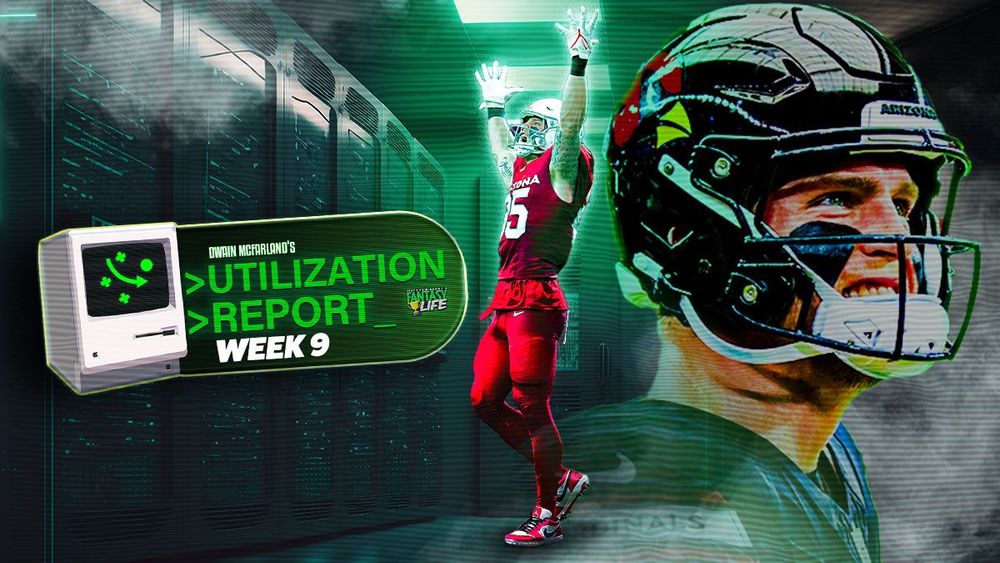 The Utilization Report. Everything You Need For Fantasy Football In Week 9.