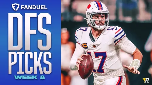 Week 8 FanDuel NFL DFS: Josh Allen in the Contrarian Stack
