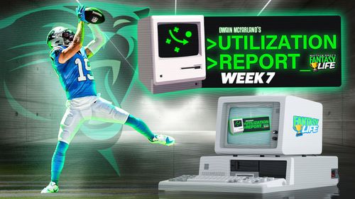 The Utilization Report. Everything You Need For Fantasy Football In Week 7.